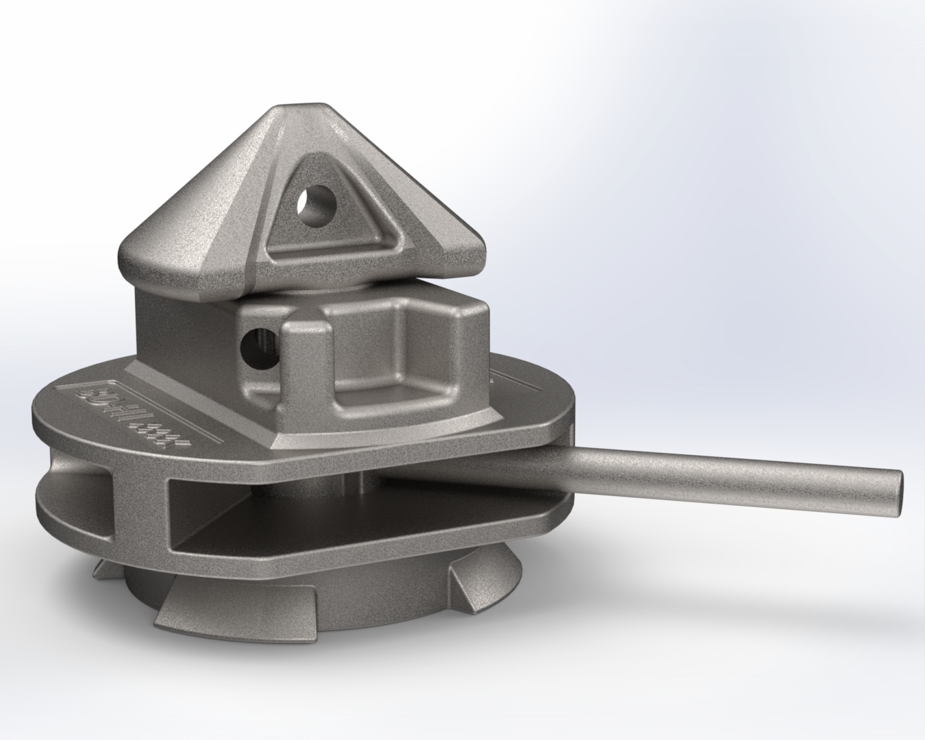 BDH1/R Breech Base bottom twistlock right handed locked